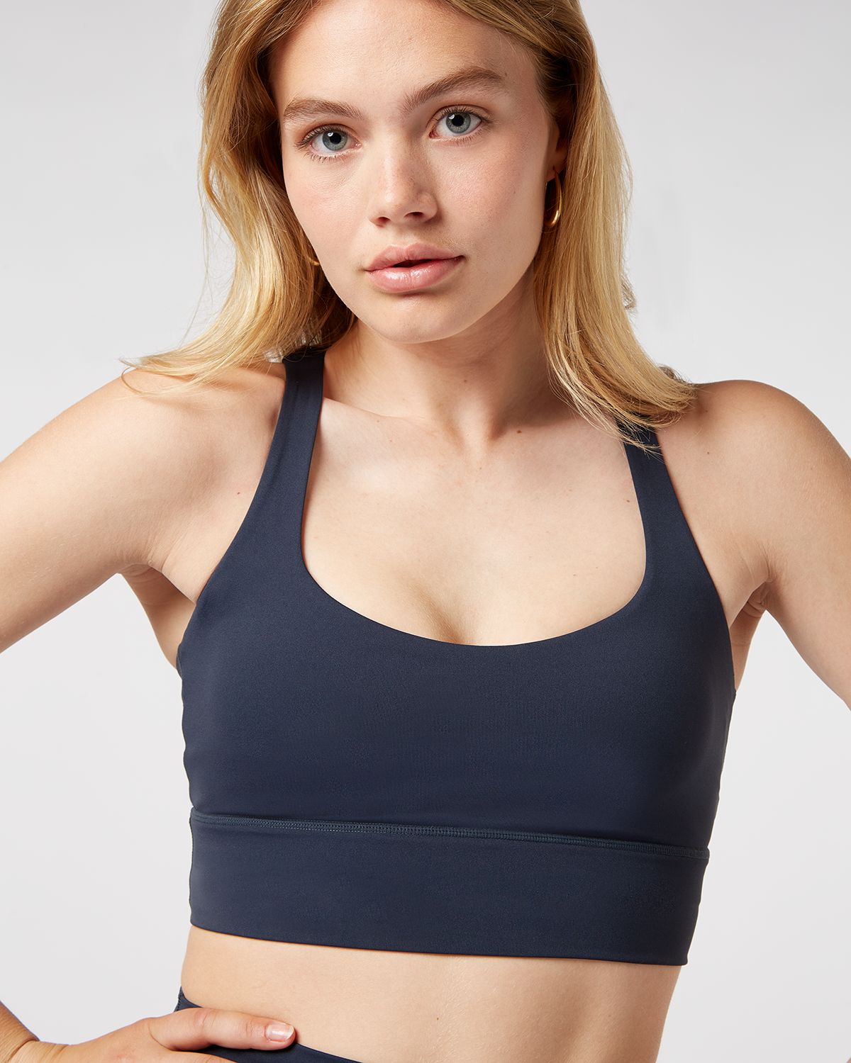 Carbon38 Sayang Canggu Macrame Sports Bra in Dusty Blue Limited Edition  Size S