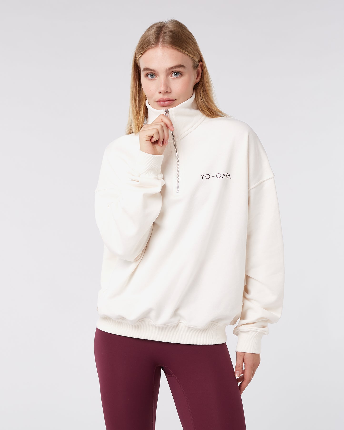 Quarter Zip Pullover - Ivory