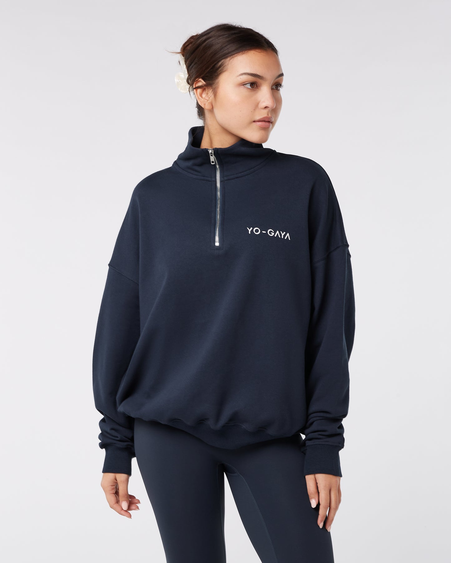 Quarter Zip Pullover - Deep Ocean Blue