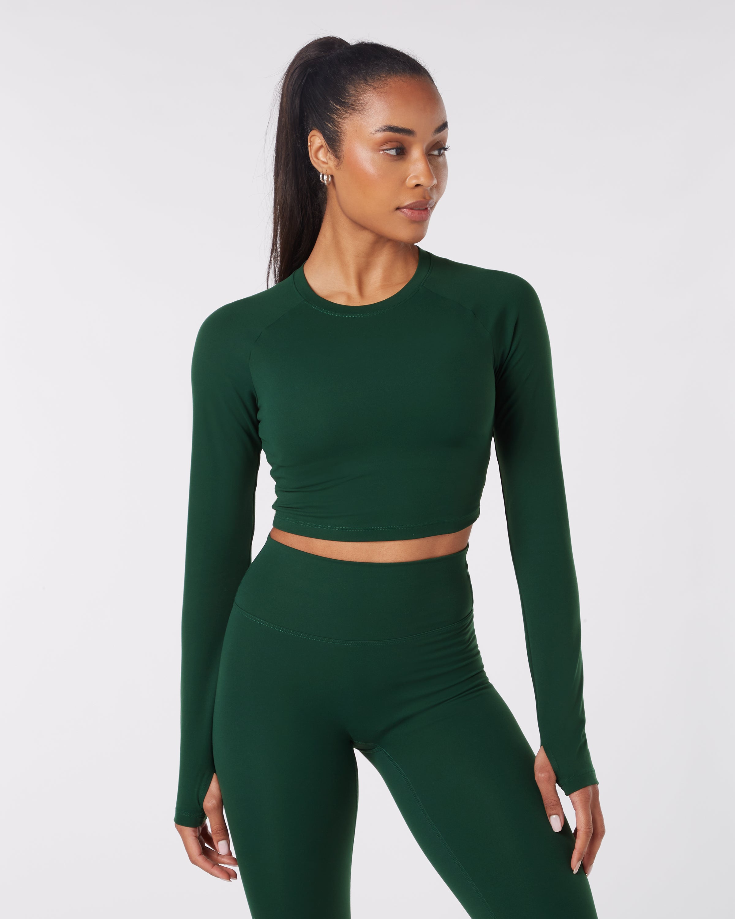 Long sleeve crop yoga top best sale