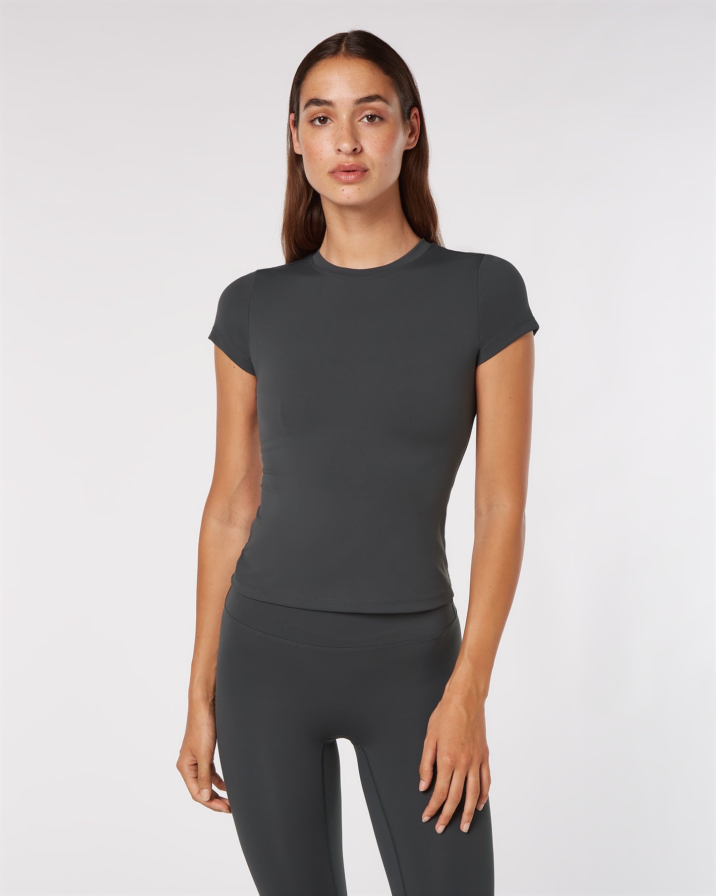 Short Sleeve Top - Anthracite